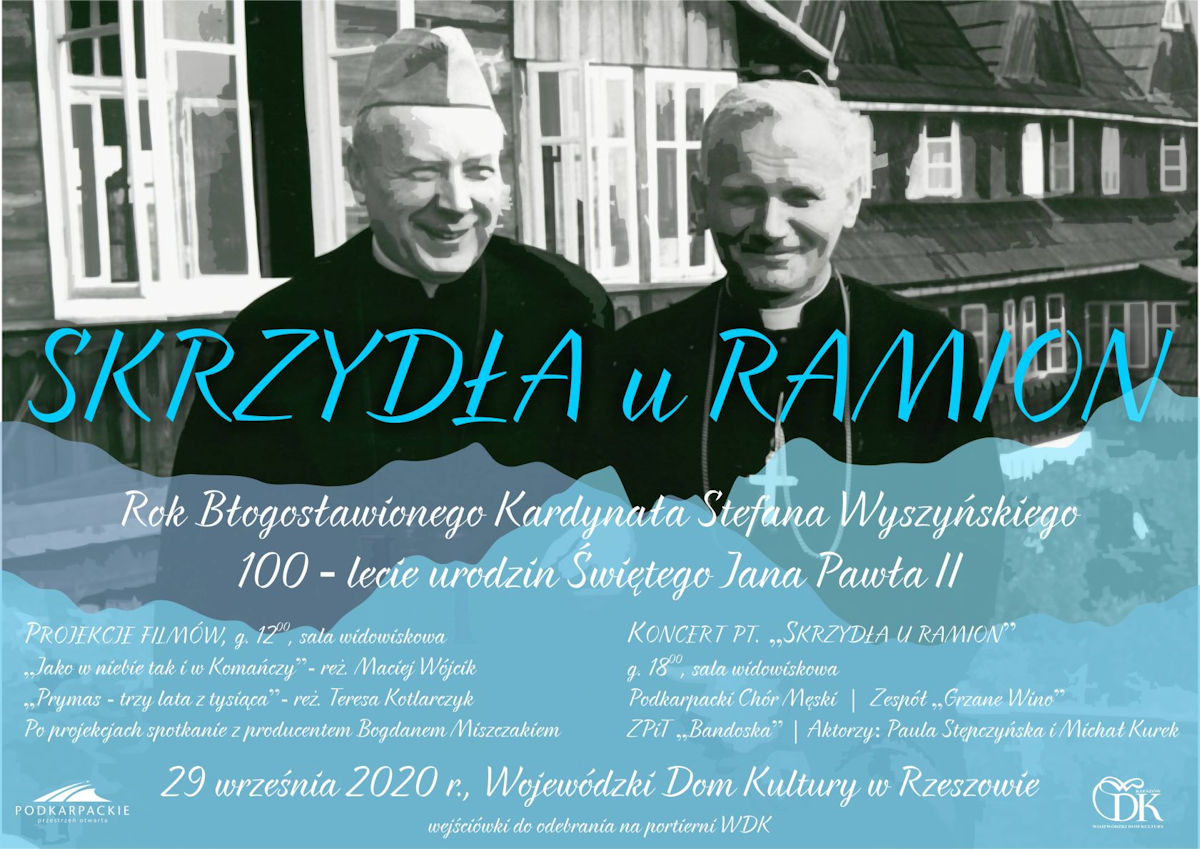 Plakat imprezy SKRZYDŁA U RAMION